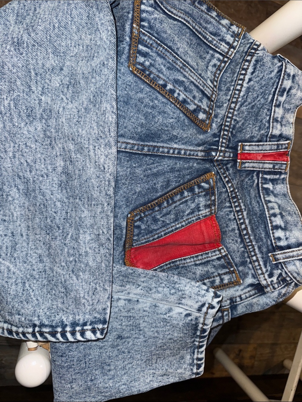 Bonjour Vintage Extra High Rise Jeans in Excellent Condition